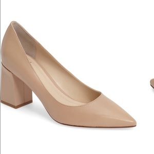 Zala Block Heel Pump - Nude